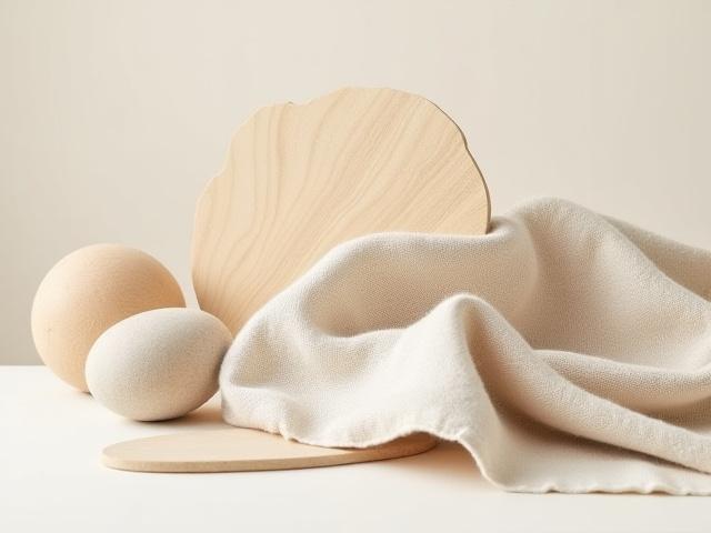 Naturmaterialer og teksturer i et lyst skandinavisk interiør